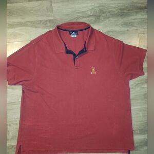 Psycho Bunny Men's Red Polo Shirt